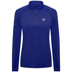 Chicago Cubs Levelwear Women's Kinetic Insignia Quarter-Zip Pullover - Royal Pullover