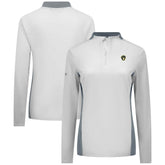 Milwaukee Brewers Levelwear Women's Moxie Insignia Quarter-Zip Pullover - White Pullover