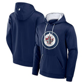 NHL Winnipeg Jets Fanatics Defender Pullover Hoodie - Navy