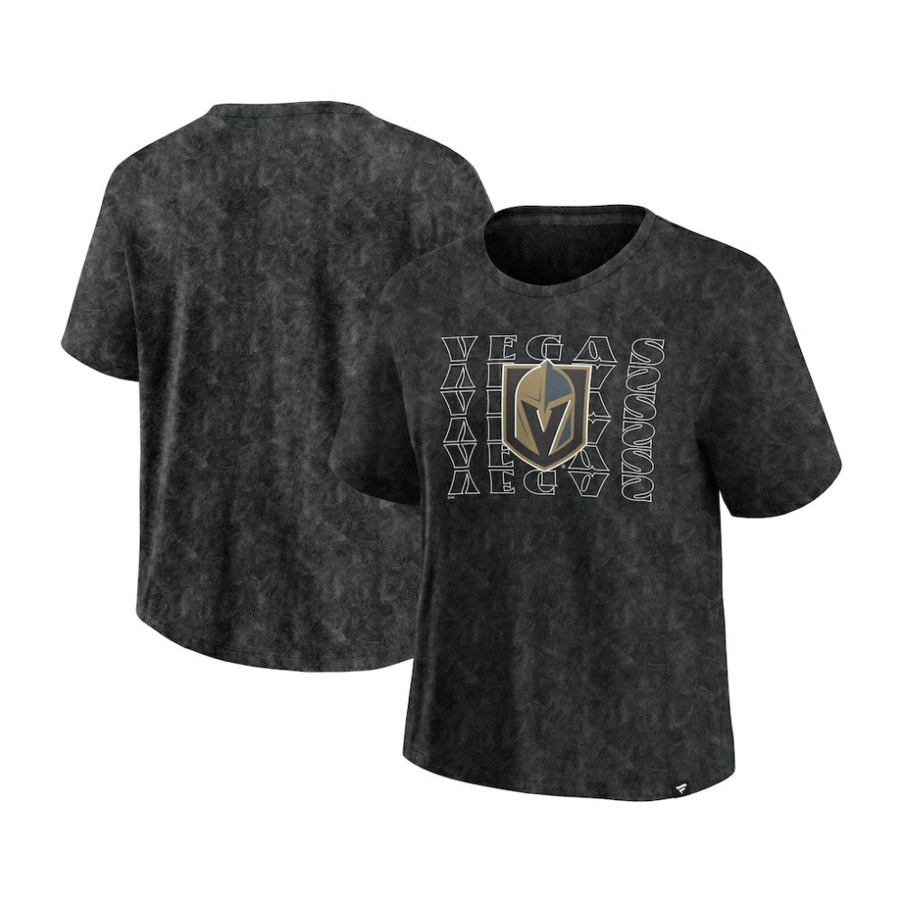 NHL Vegas Golden Knights Fanatics Women's Faded Wash T-Shirt - Black
