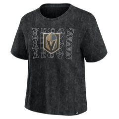 NHL Vegas Golden Knights Fanatics Women's Faded Wash T-Shirt - Black