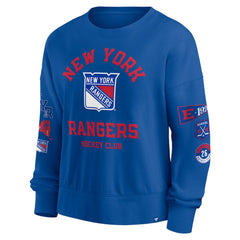 NHL New York Rangers Fanatics Women's Go Team Pullover Sweatshirt - Blue