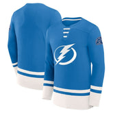 NHL Tampa Bay Lightning Fanatics High Point Long Sleeve T-Shirt - Blue