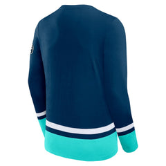 NHL Seattle Kraken Fanatics High Point Long Sleeve T-Shirt - Deep Sea Blue