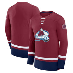 NHL Colorado Avalanche Fanatics High Point Long Sleeve T-Shirt - Burgundy