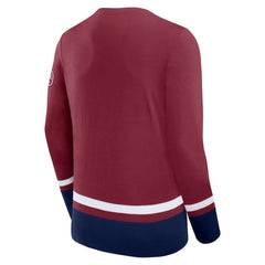 NHL Colorado Avalanche Fanatics High Point Long Sleeve T-Shirt - Burgundy