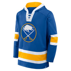 NHL Buffalo Sabres Fanatics Inside Line Fleece Pullover Hoodie- Royal