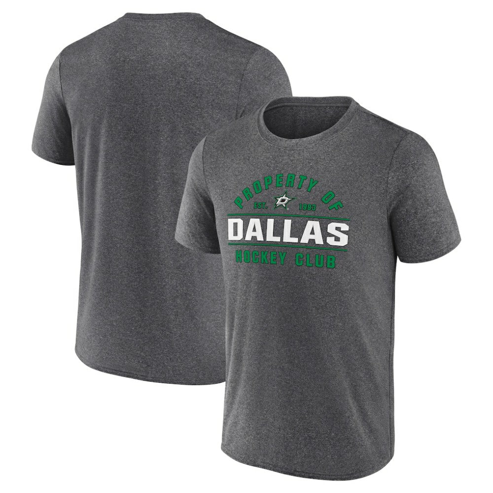 NHL Dallas Stars Fanatics Property Of T-Shirt - Heather Charcoal