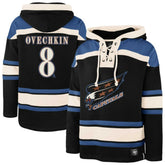 NHL Alexander Ovechkin Washington Capitals '47 Player Name & Number Lacer Pullover Hoodie - Black