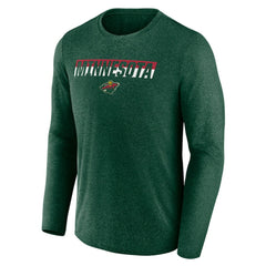 NHL Minnesota Wild Fanatics Transition Long Sleeve T-Shirt - Heather Green