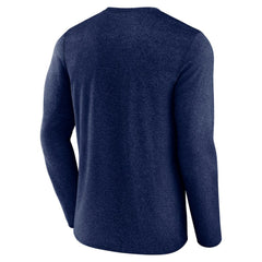 NHL Seattle Kraken Fanatics Transition Long Sleeve T-Shirt - Heather Navy