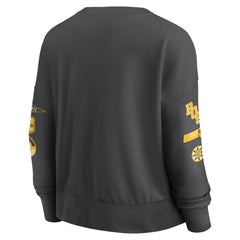 NHL Boston Bruins Fanatics Women's Oversized Vintage Go Team Pullover Sweatshirt - Black