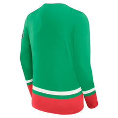 NHL New Jersey Devils Fanatics Vintage High Point Long Sleeve T-Shirt - Green