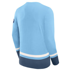 NHL Pittsburgh Penguins Fanatics Vintage High Point Long Sleeve T-Shirt - Light Blue
