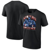 Joel Embiid Philadelphia 76ers History T-Shirt Black