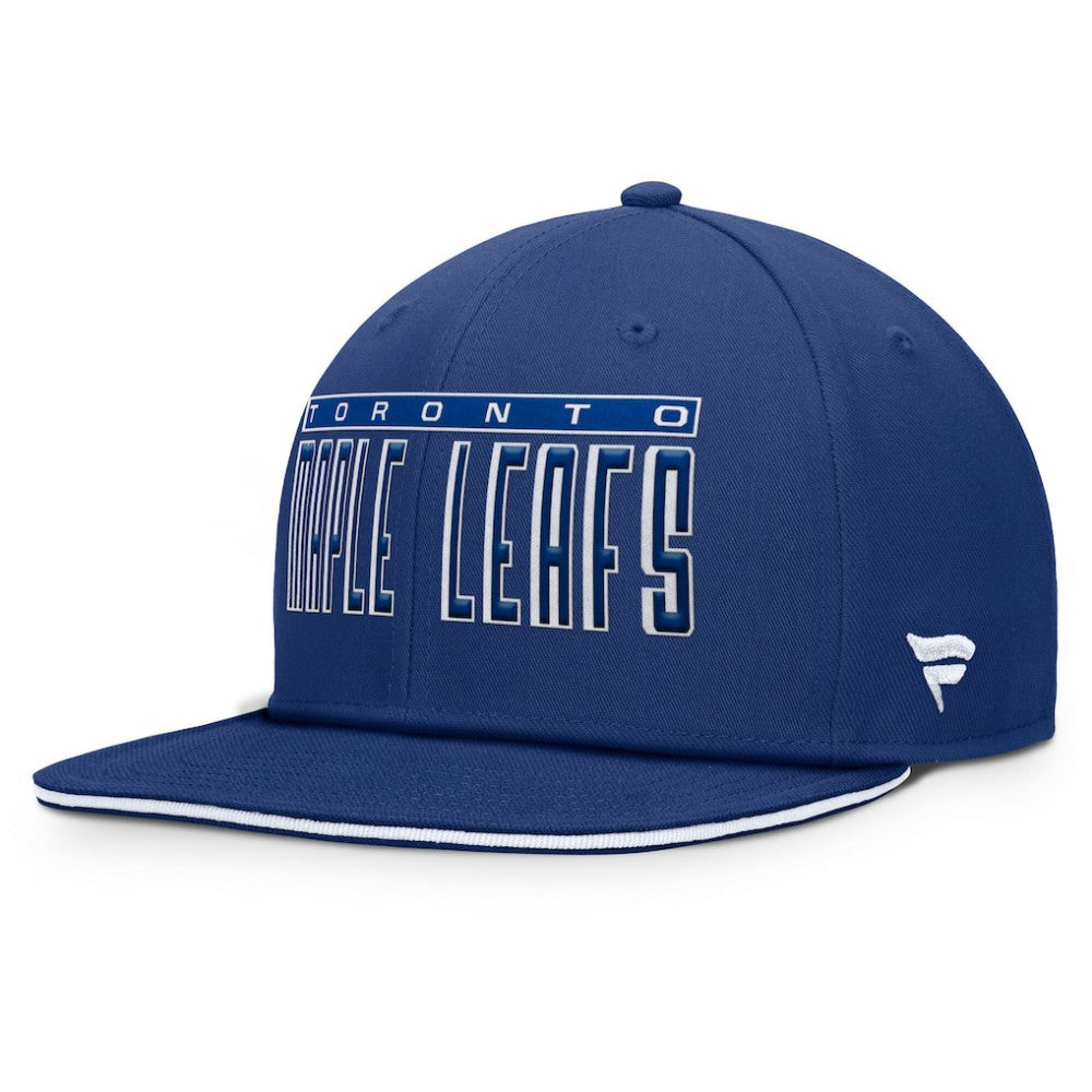 NHL Toronto Maple Leafs Fanatics Fundamental Gino Stack Snapback Hat - Blue