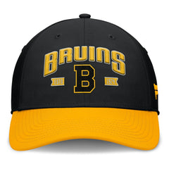 NHL Boston Bruins Fanatics Heritage Captain Flex Hat - Black/Gold