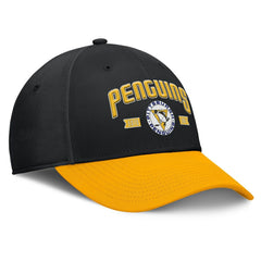 NHL Pittsburgh Penguins Fanatics Heritage Captain Flex Hat - Black/Gold