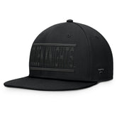 NHL Vegas Golden Knights Fanatics Heritage Ice Time Wordmark Fitted Hat - Black