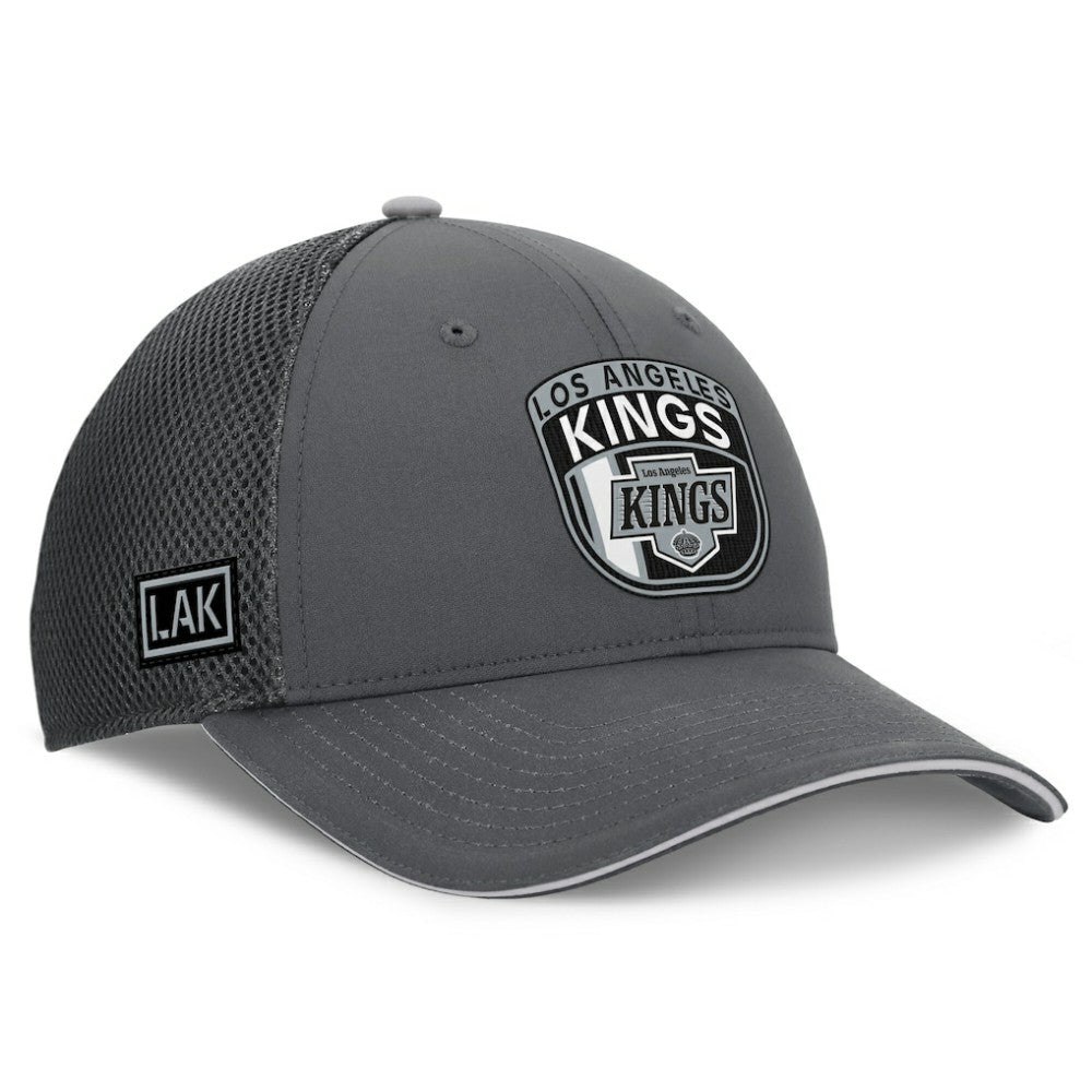NHL Los Angeles Kings Fanatics Authentic Pro Home Ice Trucker Adjustable Hat - Gray