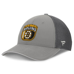 NHL Boston Bruins Fanatics Authentic Pro Home Ice Trucker Adjustable Hat - Gray