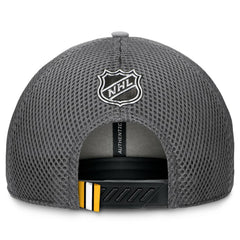 NHL Boston Bruins Fanatics Authentic Pro Home Ice Trucker Adjustable Hat - Gray