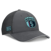 NHL Seattle Kraken Fanatics Authentic Pro Home Ice Trucker Adjustable Hat - Gray