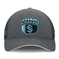 NHL Seattle Kraken Fanatics Authentic Pro Home Ice Trucker Adjustable Hat - Gray