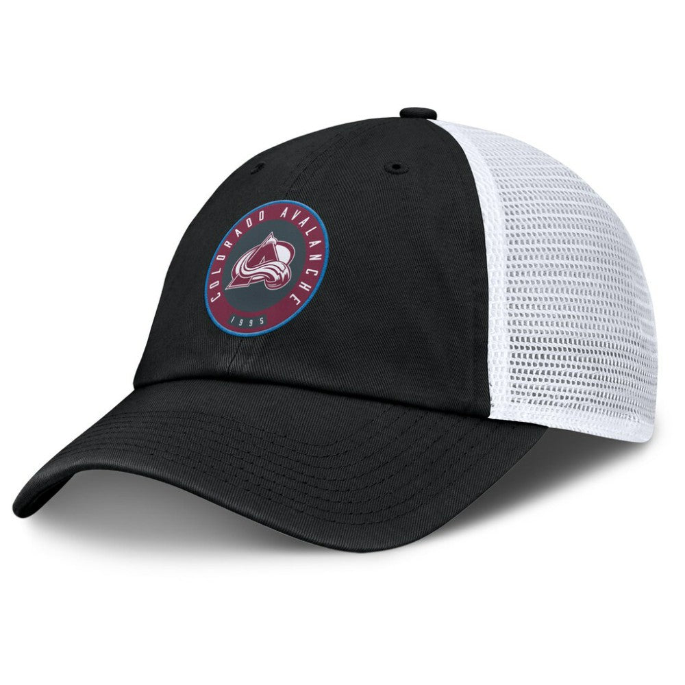 NHL Colorado Avalanche Fanatics Averie Trucker Adjustable Hat - Black/White