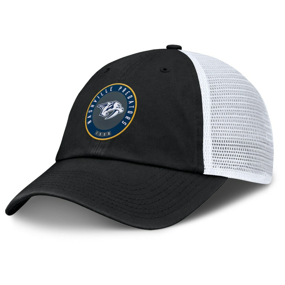 NHL Nashville Predators Fanatics Averie Trucker Adjustable Hat - Black/White