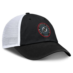 NHL New Jersey Devils Fanatics Averie Trucker Adjustable Hat - Black/White