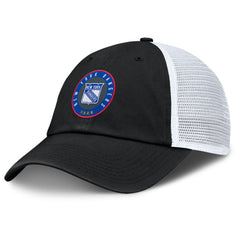 NHL New York Rangers Fanatics Averie Trucker Adjustable Hat - Black/Gray