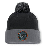 NHL Philadelphia Flyers Fanatics Aspyn Cuffed Knit Hat with Pom - Black