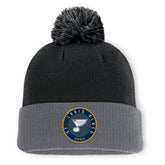 NHL St. Louis Blues Fanatics Aspyn Cuffed Knit Hat with Pom - Black