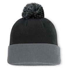 NHL St. Louis Blues Fanatics Aspyn Cuffed Knit Hat with Pom - Black