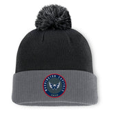 NHL Washington Capitals Fanatics Aspyn Cuffed Knit Hat with Pom - Black
