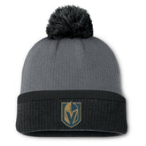 NHL Vegas Golden Knights Fanatics Women's Cuffed Knit Hat with Pom - Charcoal