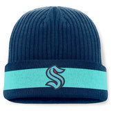 NHL Seattle Kraken Fanatics Blueliner Cuffed Knit Hat - Deep Sea Blue