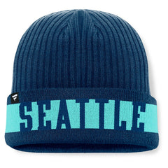 NHL Seattle Kraken Fanatics Blueliner Cuffed Knit Hat - Deep Sea Blue