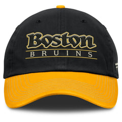 NHL Boston Bruins Fanatics Heritage Home Ice Two-Tone Adjustable Hat - Black/Gold