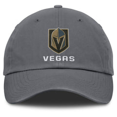 NHL Vegas Golden Knights Fanatics Washed Adjustable Hat - Charcoal
