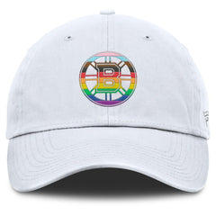 NHL Boston Bruins Fanatics PRIDE Adjustable Hat - White