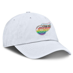 NHL Detroit Red Wings Fanatics PRIDE Adjustable Hat - White