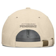 NHL Pittsburgh Penguins Fanatics Front Office Canvas Adjustable Hat - Tan
