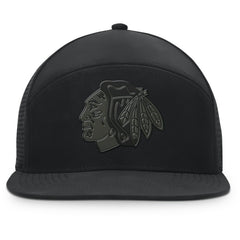 NHL Chicago Blackhawks Fanatics Front Office Adjustable Hat - Black