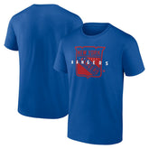 NHL New York Rangers Logo Athletic Coordinate T-Shirt - Blue