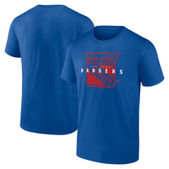 NHL New York Rangers Logo Athletic Coordinate T-Shirt - Blue