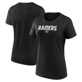 Las Vegas Raiders Logo Athletic Women's Lean T-Shirt Black