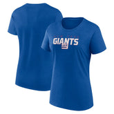New York Giants Logo Athletic Women's Lean T-Shirt Royal