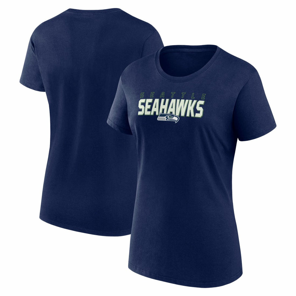 Seattle Seahawks Logo Athletic Women's Lean T-Shirt College Navy
